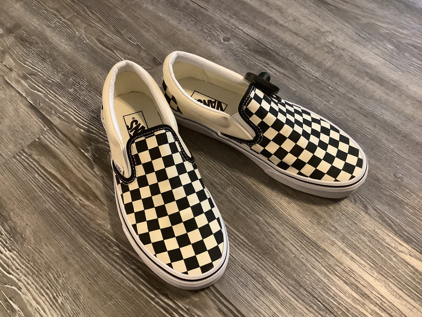 Checkered Pattern Shoes Sneakers Vans, Size 8.5