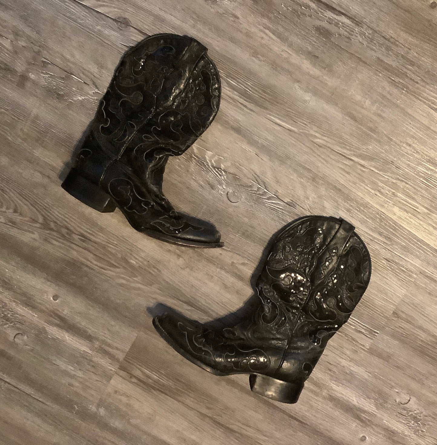 Black Boots Western Corral, Size 9.5