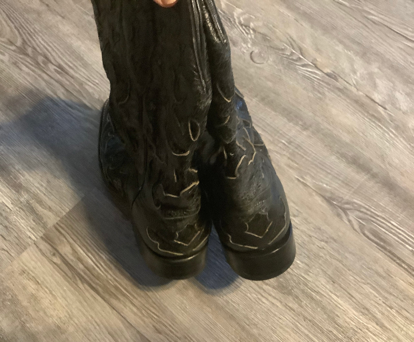 Black Boots Western Corral, Size 9.5