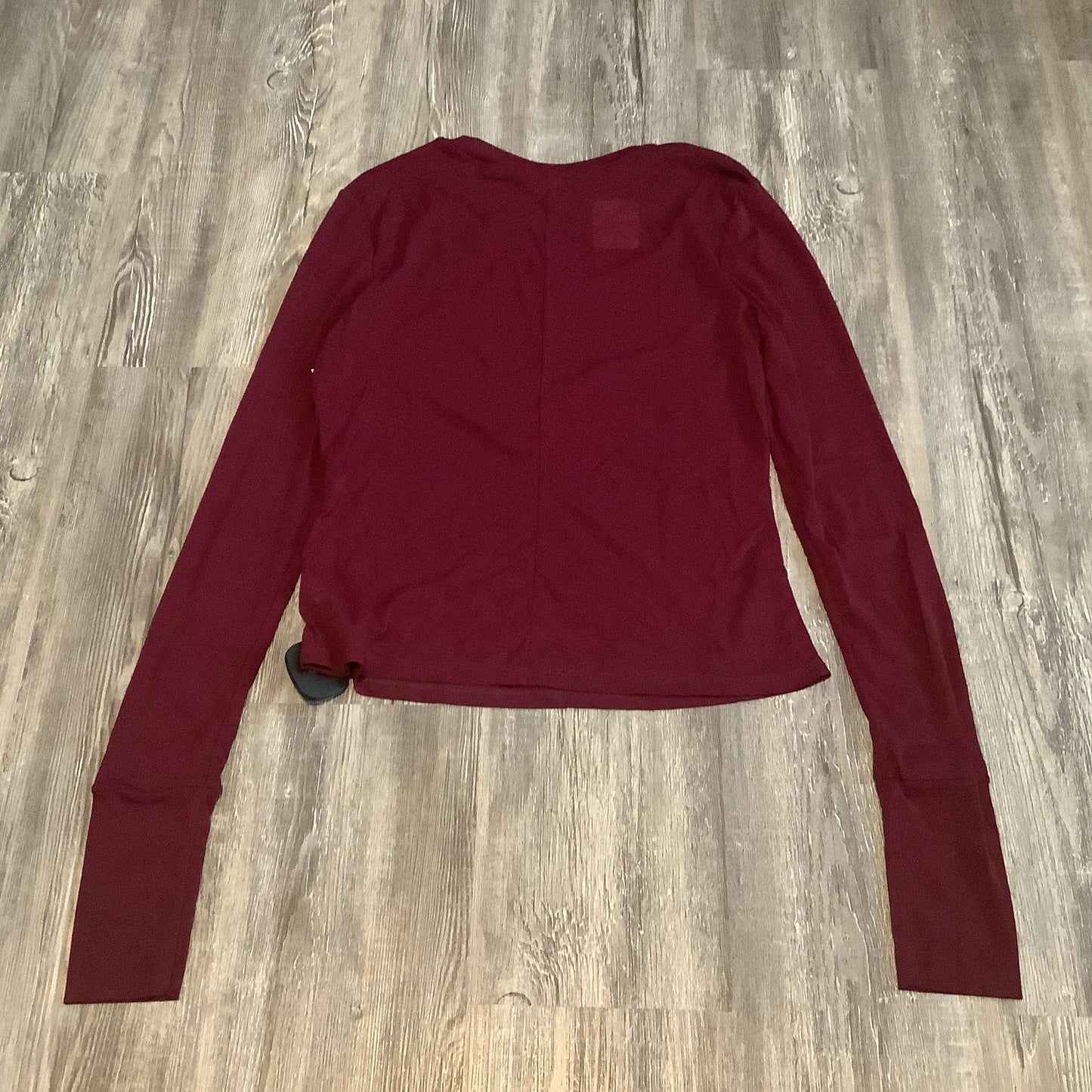 Red Top Long Sleeve Basic Free People, Size Xl