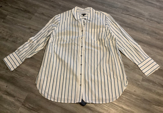 Striped Pattern Top Long Sleeve Talbots, Size 1x