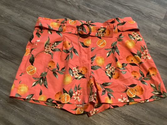 Orange Shorts Loft, Size 16