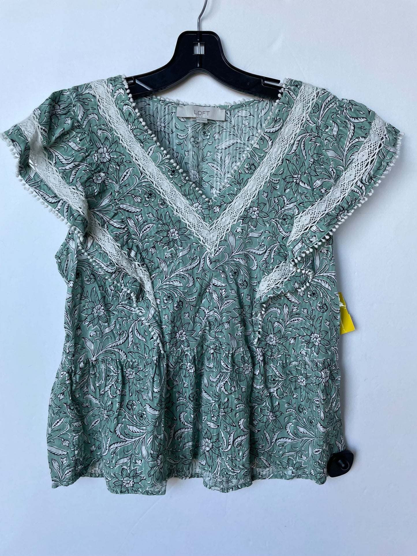 Top Sleeveless By Loft In Green, Size: S