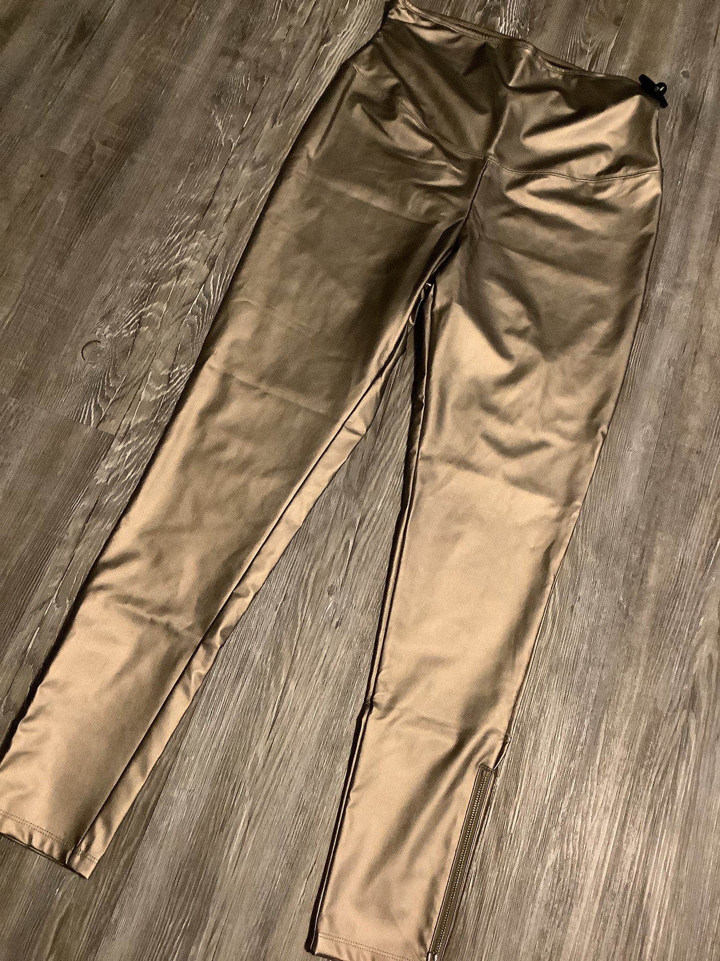 Pants Leggings By Clothes Mentor In Gold, Size: Xl