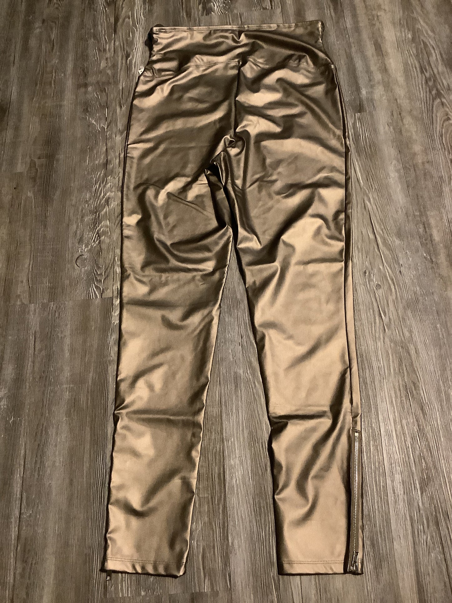 Pants Leggings By Clothes Mentor In Gold, Size: Xl