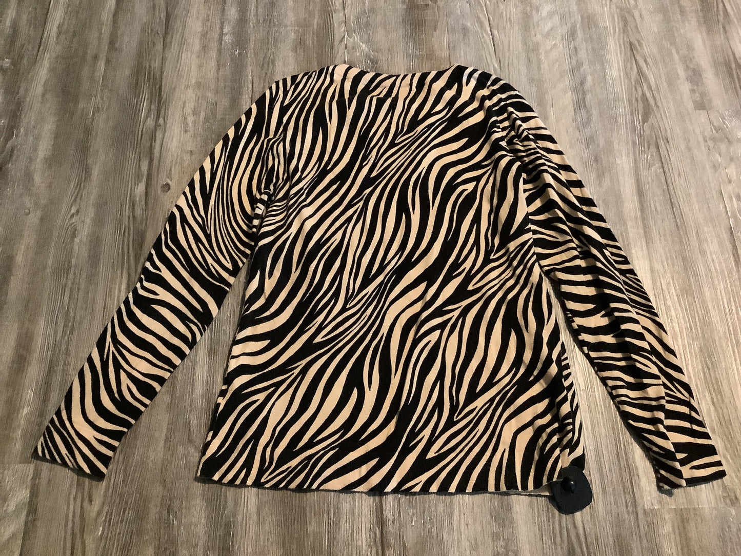 Top Long Sleeve By J. Crew In Animal Print, Size: M