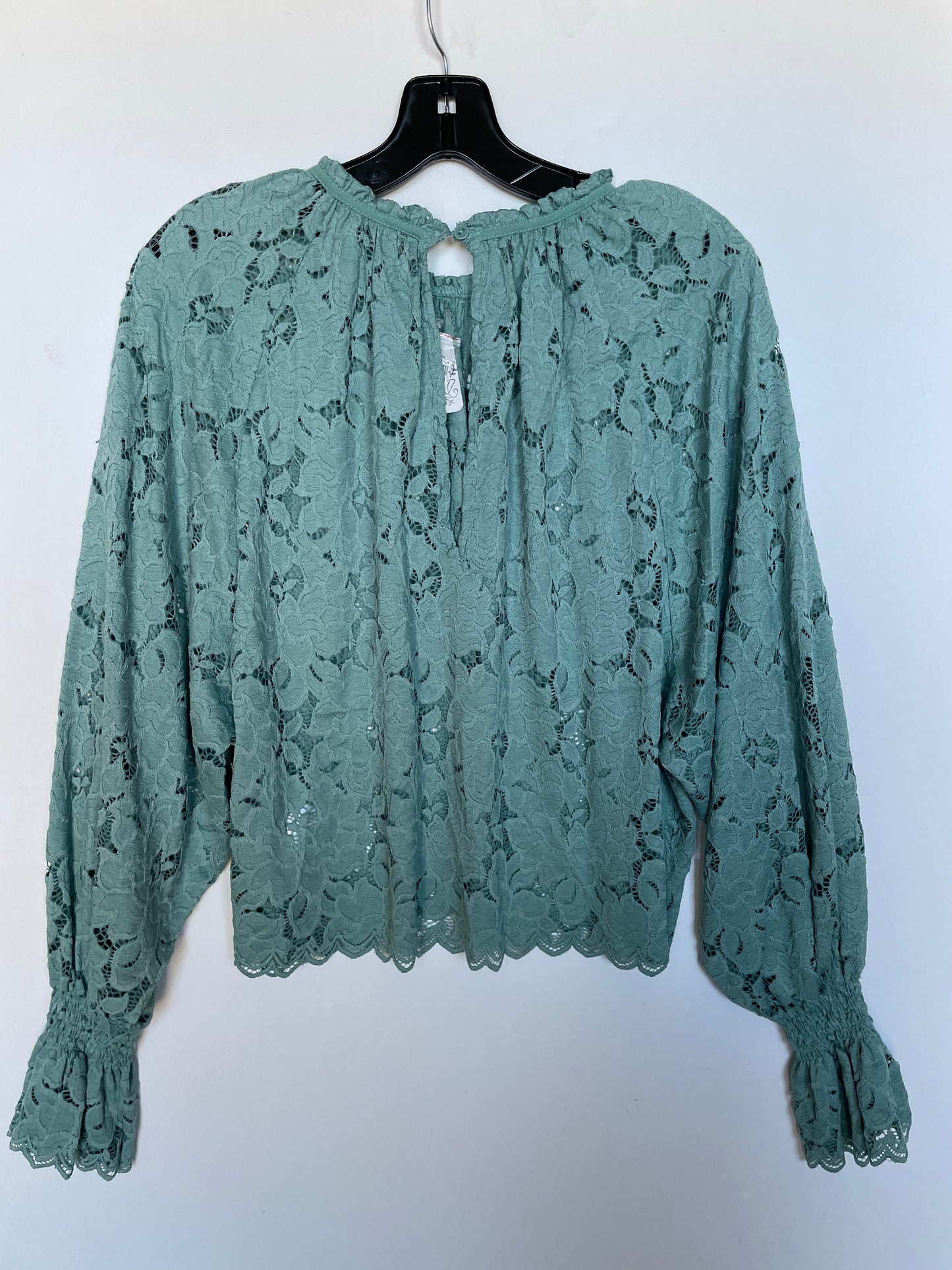 Top Long Sleeve By Free People In Green, Size: S