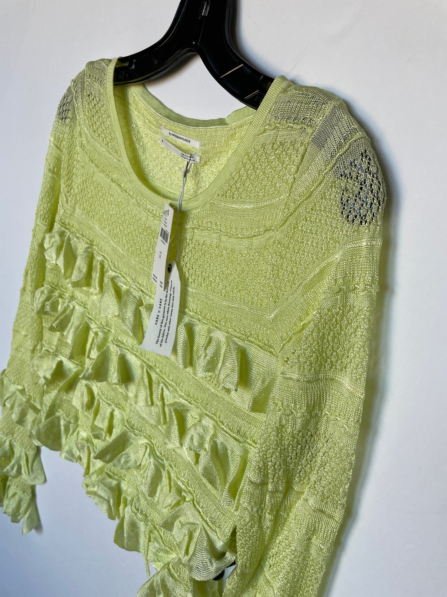 Top Long Sleeve By Anthropologie In Green, Size: M