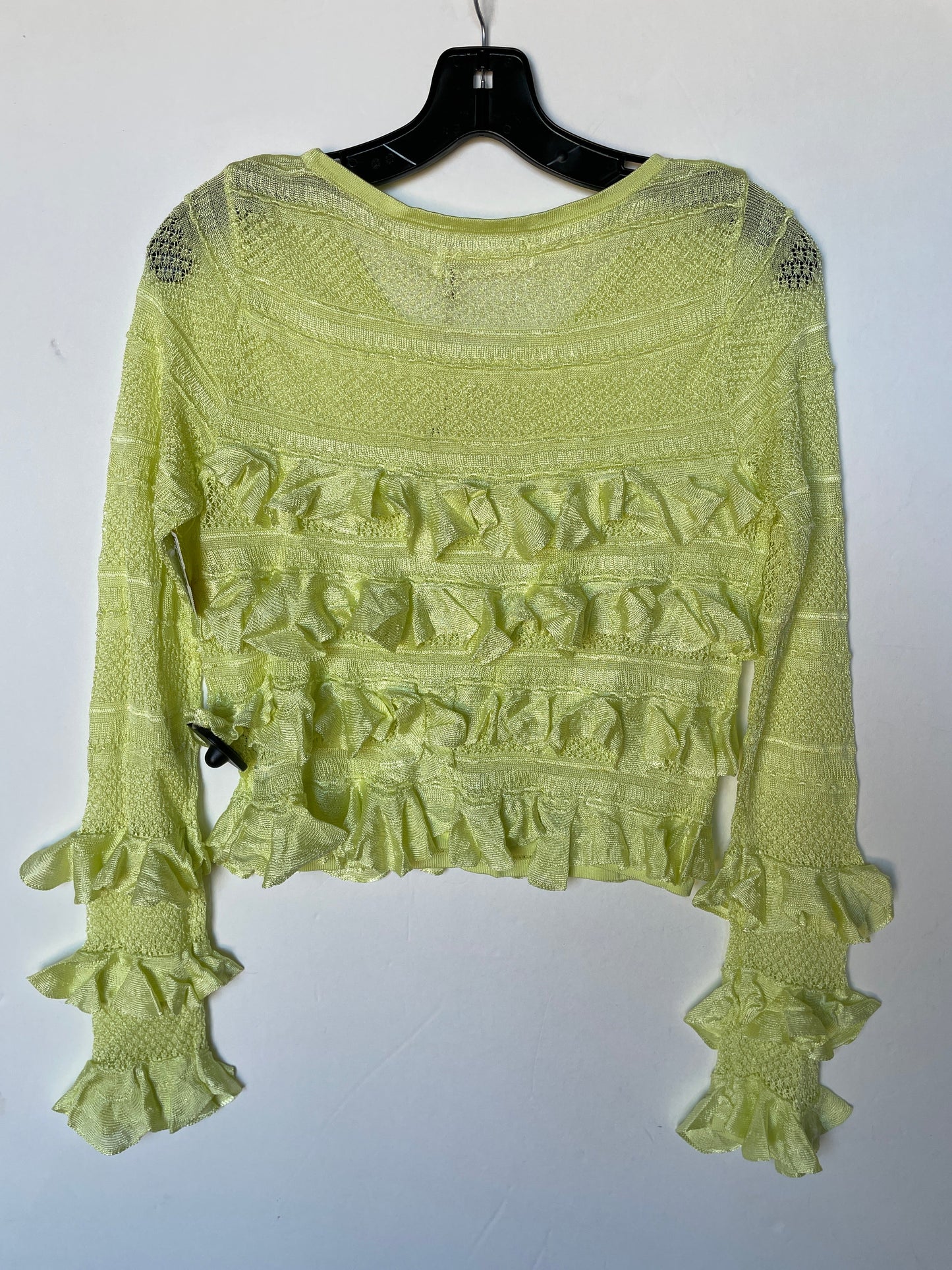 Top Long Sleeve By Anthropologie In Green, Size: M