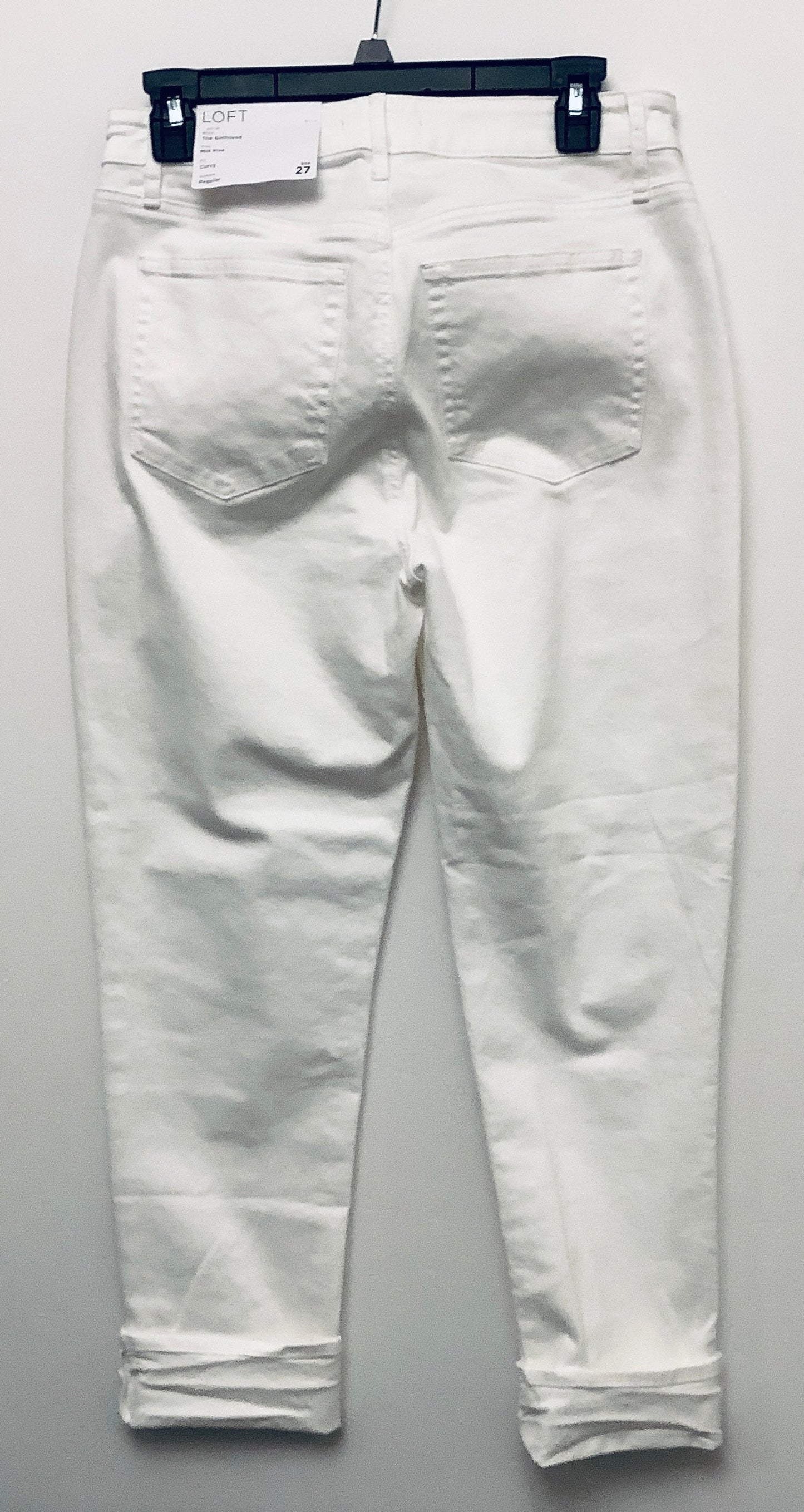 Jeans Straight By Loft In White, Size: 4