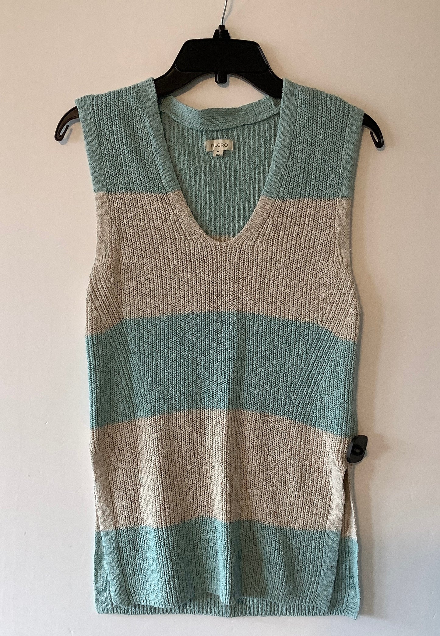 Top Sleeveless By Pilcro In Blue & Cream, Size: Xs