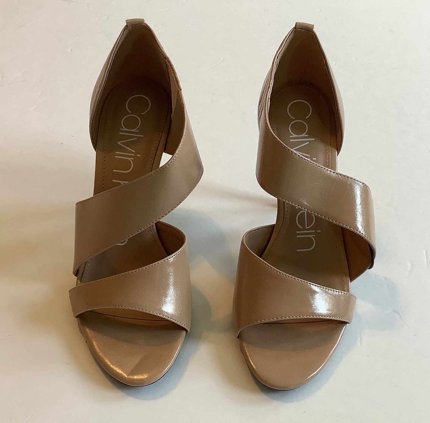 Shoes Heels Stiletto By Calvin Klein In Tan, Size: 8.5