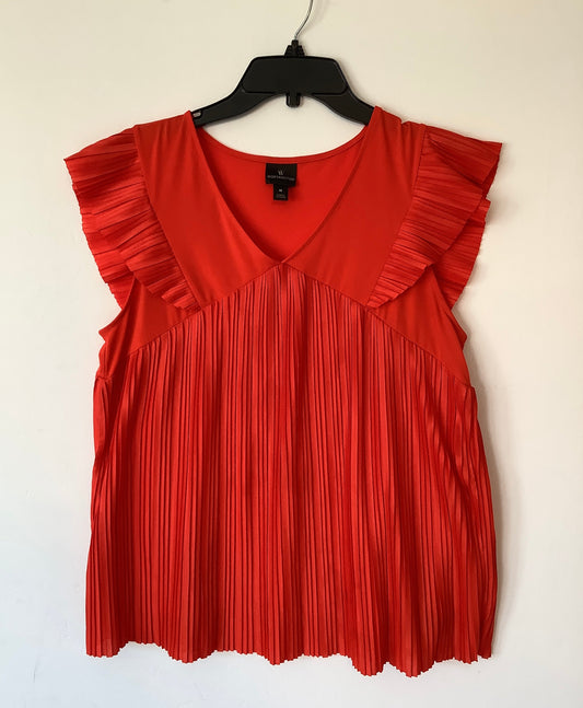 Top Sleeveless By Worthington In Red, Size: M