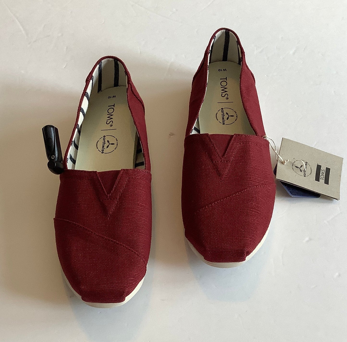 Shoes Flats By Toms In Red, Size: 10