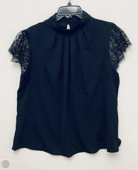 Top Short Sleeve By Shein In Black, Size: Xlarge