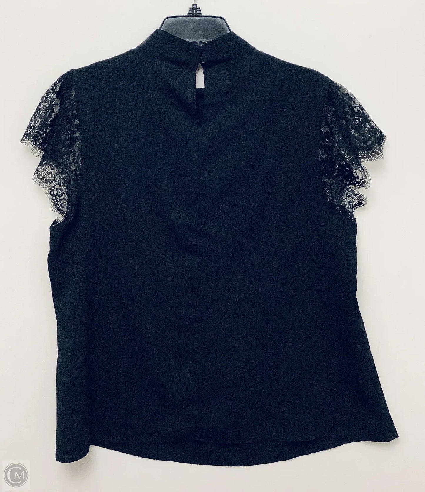 Top Short Sleeve By Shein In Black, Size: Xlarge