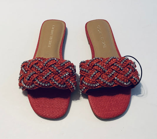 Sandals Flats By Crown Vintage In Red, Size: 8.5