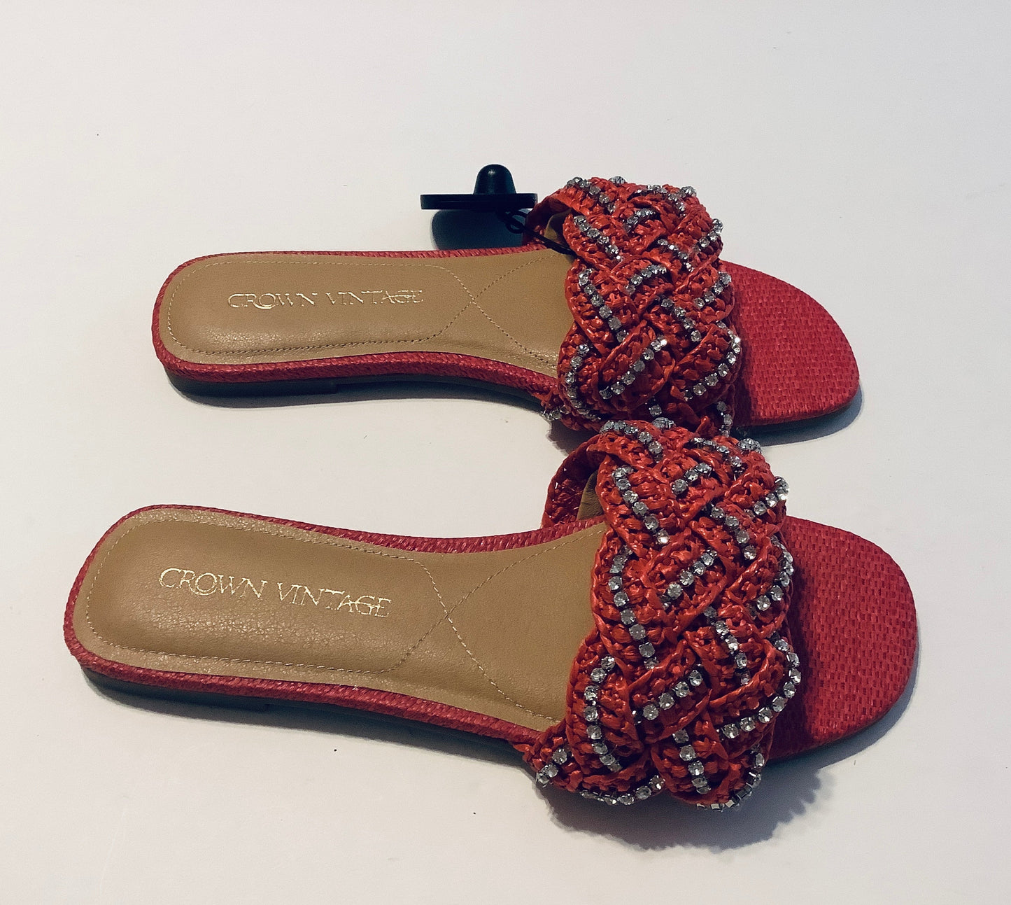 Sandals Flats By Crown Vintage In Red, Size: 8.5