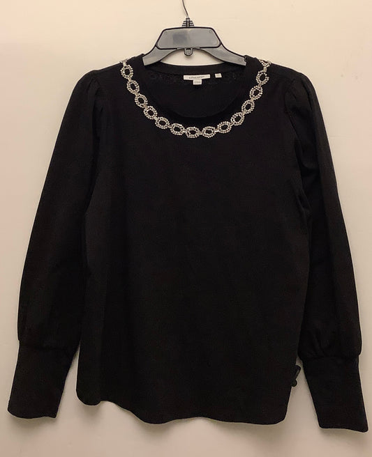 Top Long Sleeve By Chicos In Black, Size: L