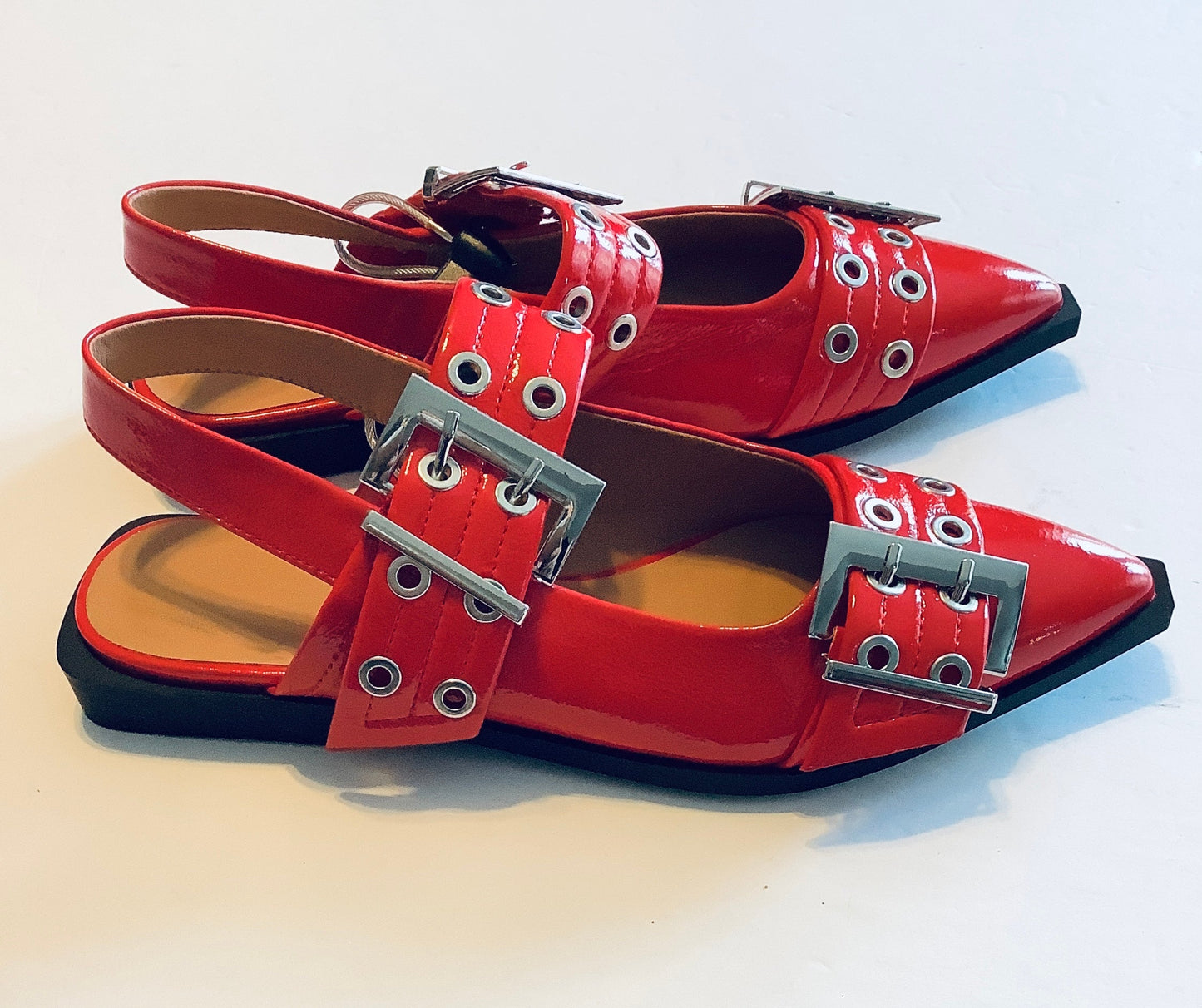 Sandals Flats By Cmf In Red, Size: 6.5