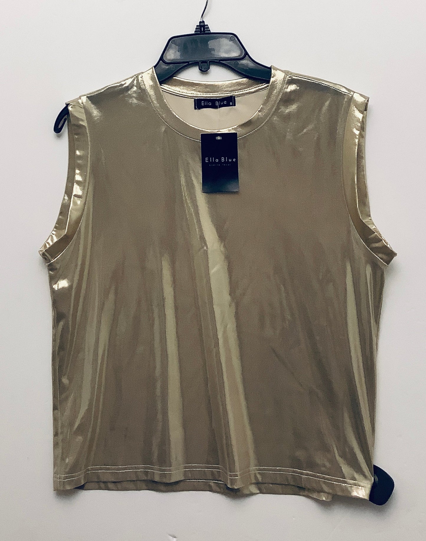 Top Sleeveless By Clothes Mentor In Gold, Size: S