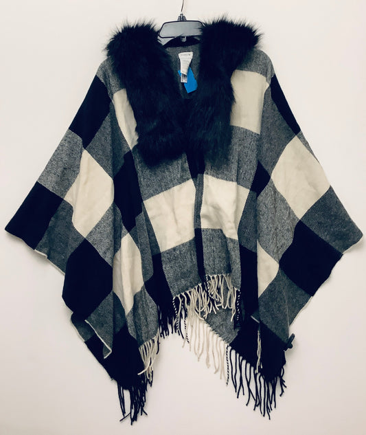 Poncho By J. Crew In Plaid Pattern, Size: S