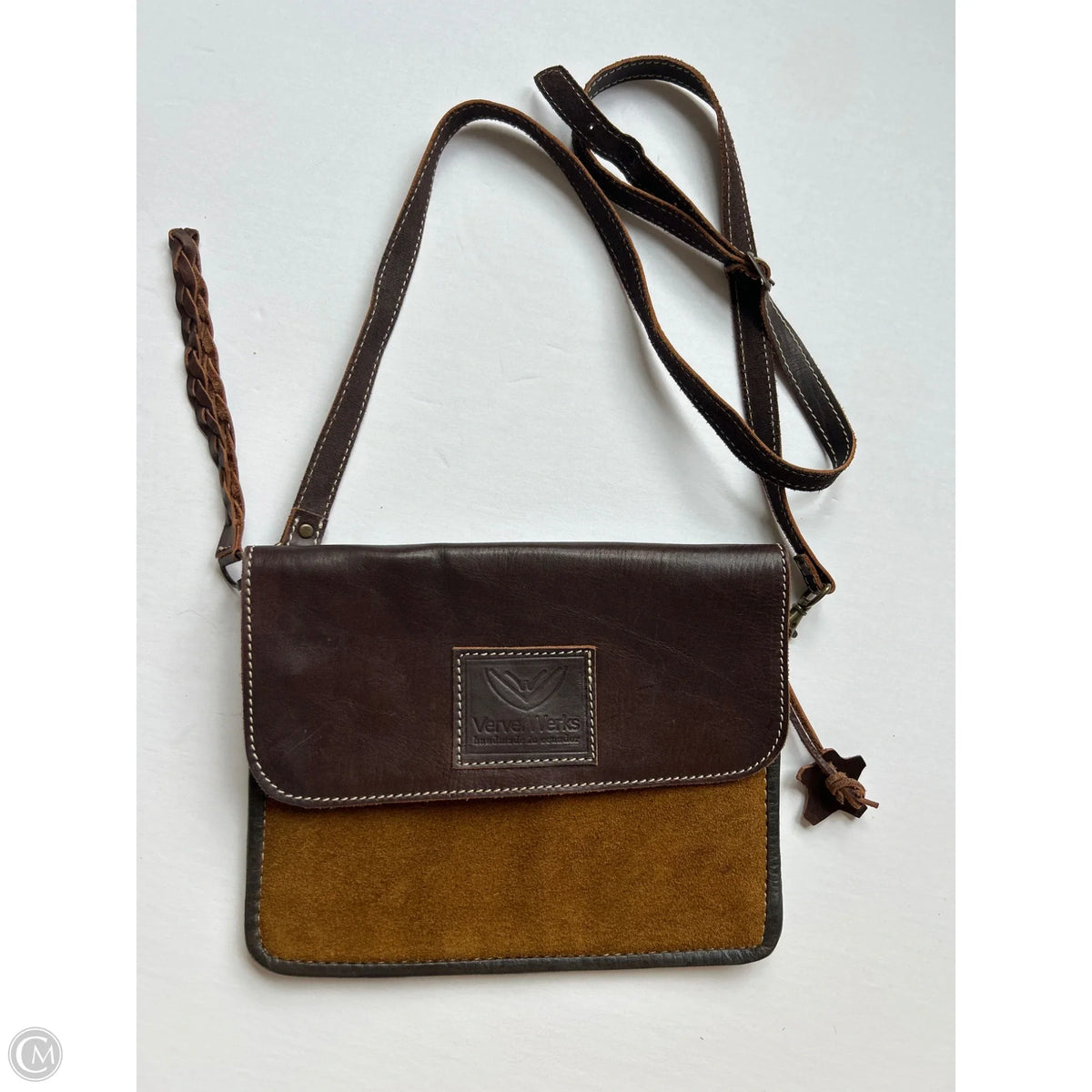Crossbody Leather By Clothes Mentor, Size: Small