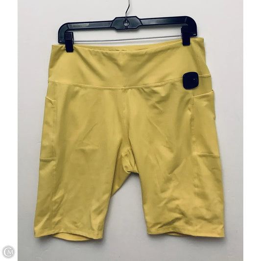 Athletic Shorts By Clothes Mentor In Yellow, Size: 2x