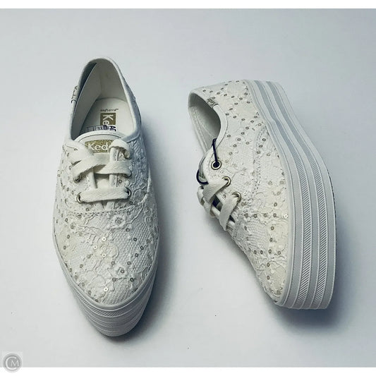 Shoes Sneakers By Keds In White & Yellow, Size: 7