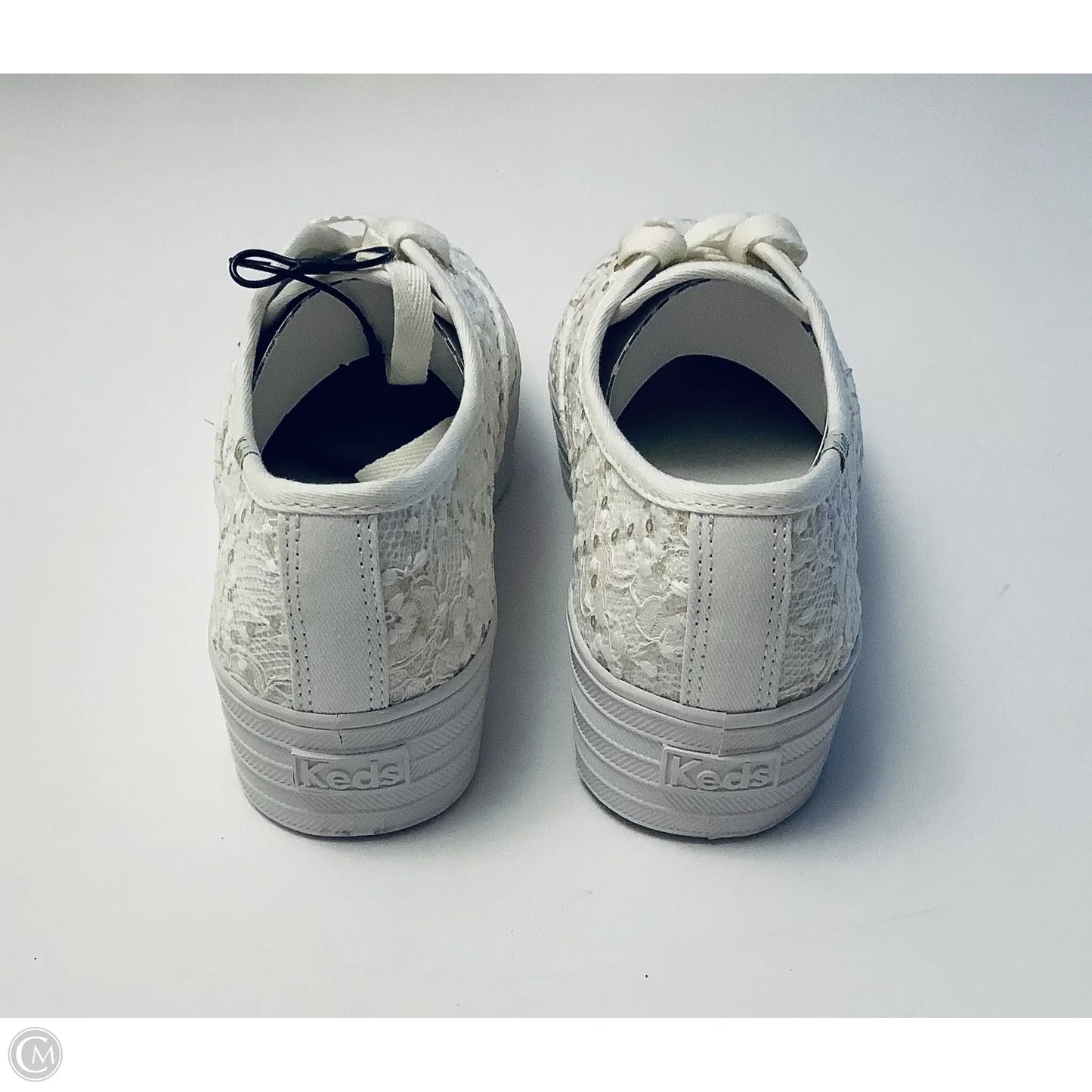 Shoes Sneakers By Keds In White & Yellow, Size: 7