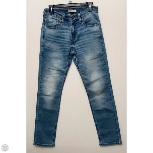 Jeans Straight By Levis In Blue Denim, Size: 8