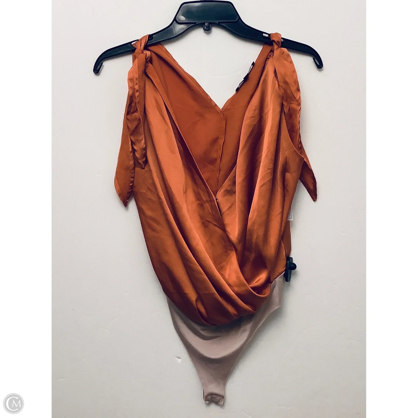 Bodysuit By Clothes Mentor In Orange, Size: L