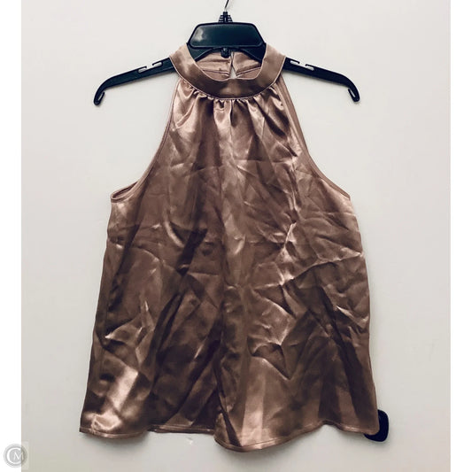 Top Sleeveless By Clothes Mentor In Gold, Size: L