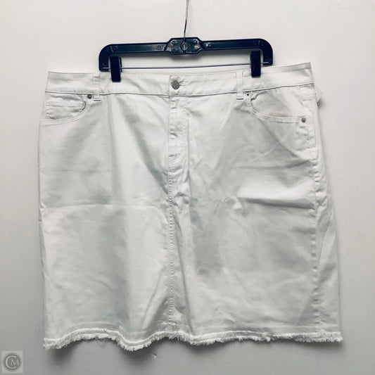 Skirt Mini & Short By Westport In White, Size: 18