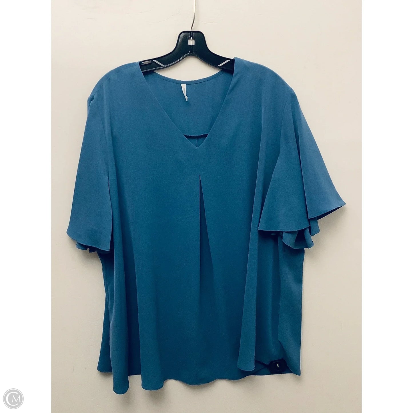 Top Short Sleeve By Clothes Mentor In Blue, Size: 2x