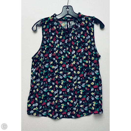 Top Sleeveless By Ann Taylor In Floral Print, Size: S