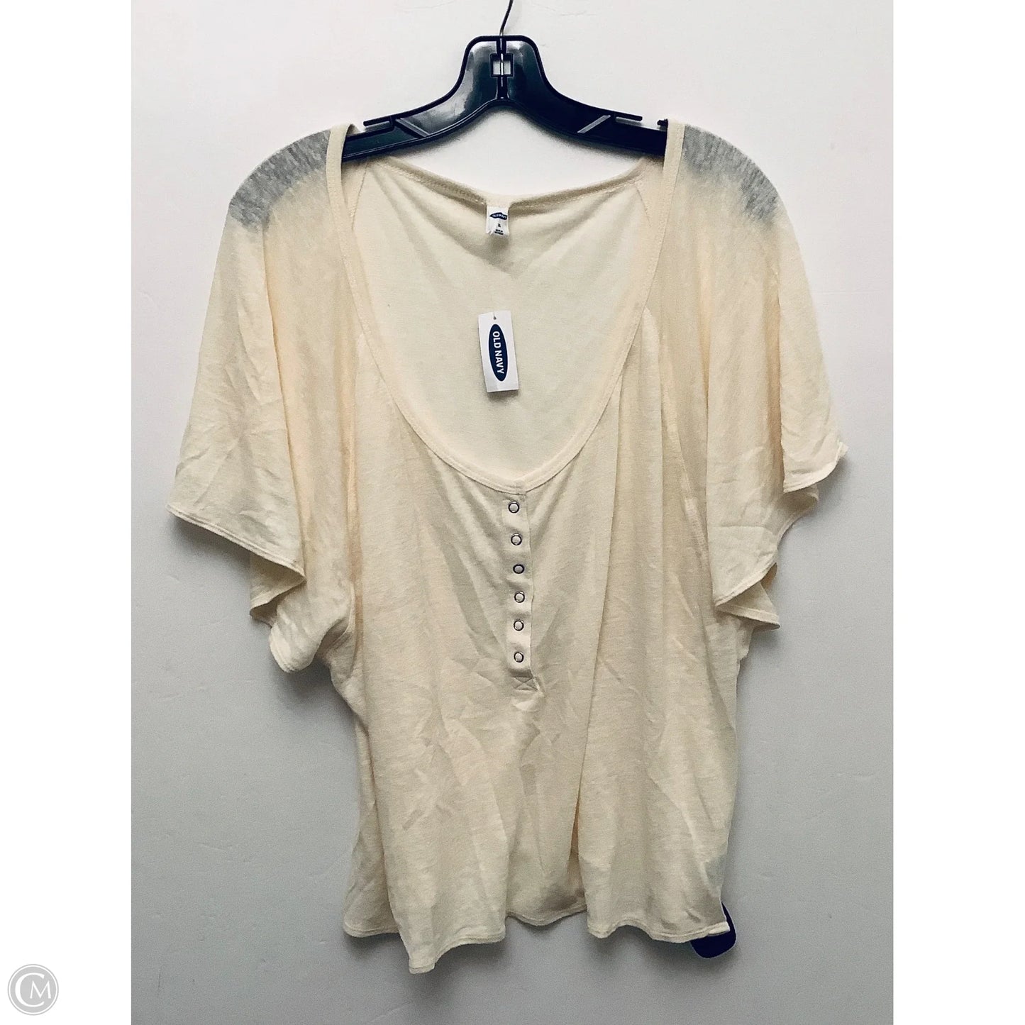 Top Short Sleeve Basic By Old Navy In Yellow, Size: Xl