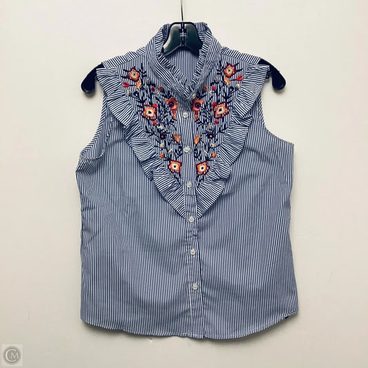 Top Sleeveless By Shein In Striped Pattern, Size: L