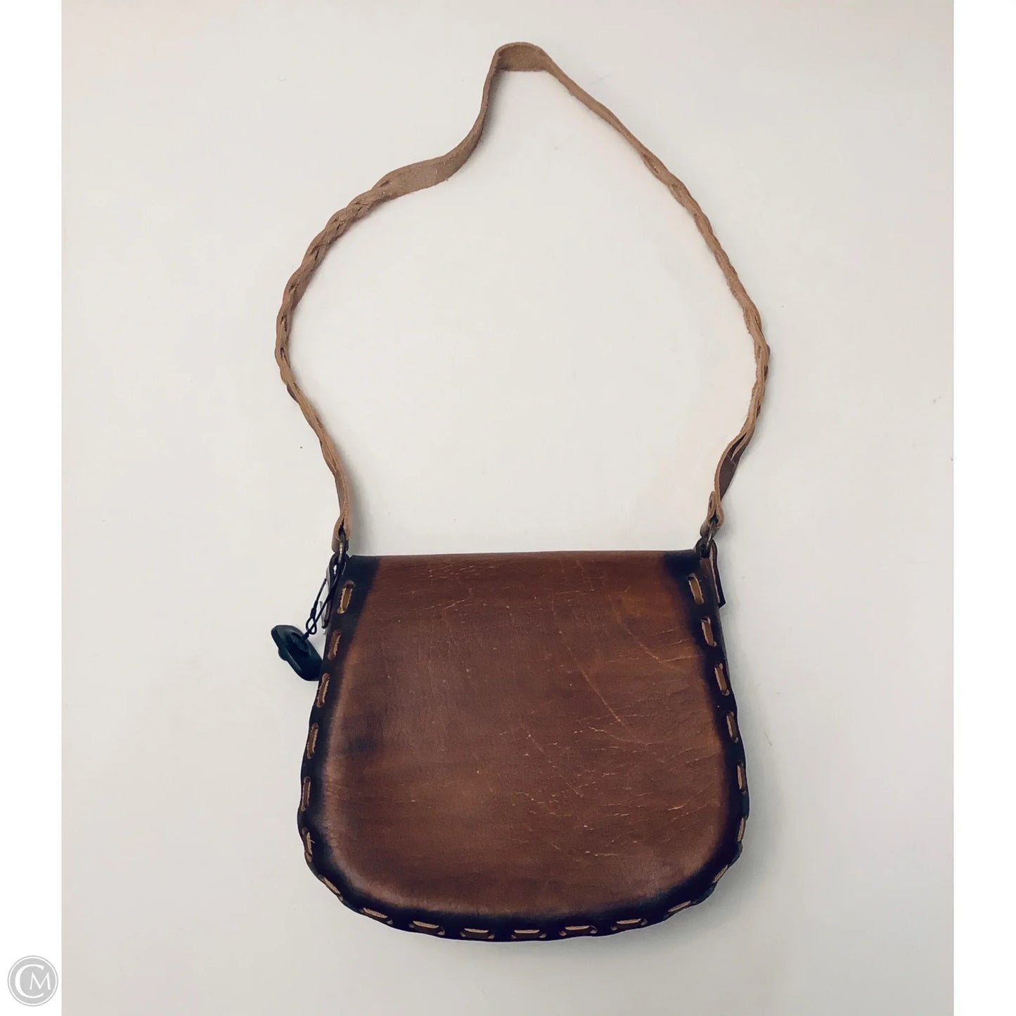 Handbag Leather By Cmc, Size: Medium