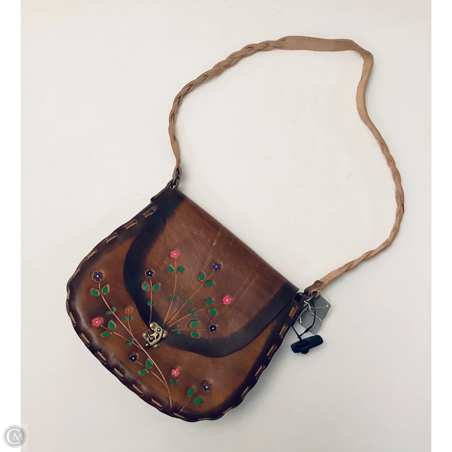 Handbag Leather By Cmc, Size: Medium