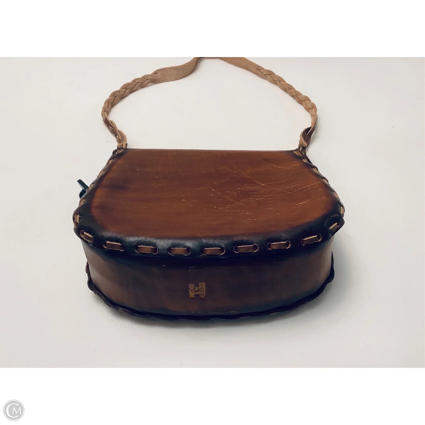 Handbag Leather By Cmc, Size: Medium