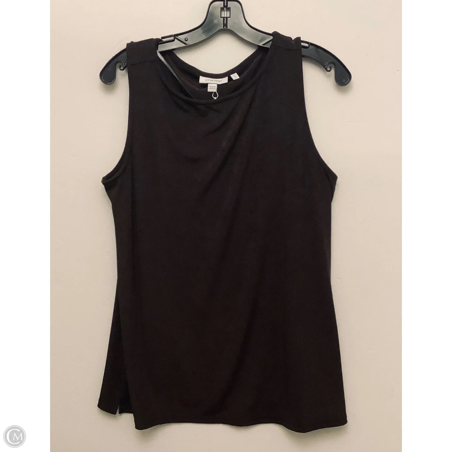 Top Sleeveless By Chicos In Brown, Size: L