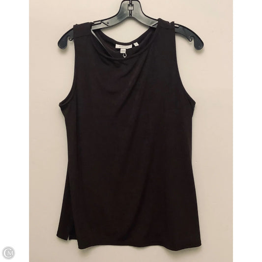 Top Sleeveless By Chicos In Brown, Size: L