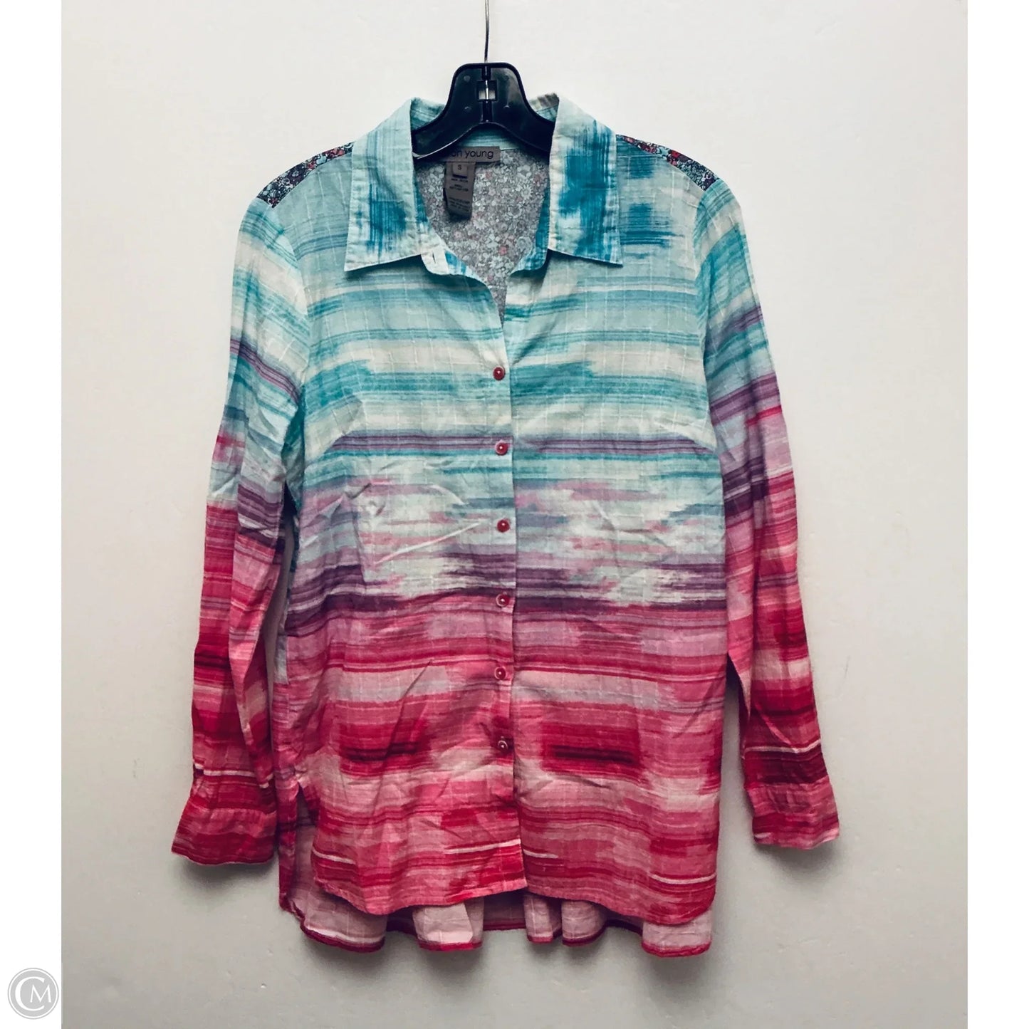 Top Long Sleeve By Sharon Young In Multi-colored, Size: S