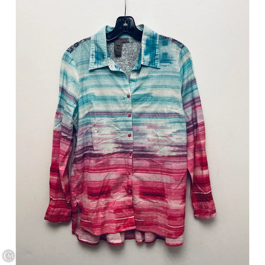 Top Long Sleeve By Sharon Young In Multi-colored, Size: S