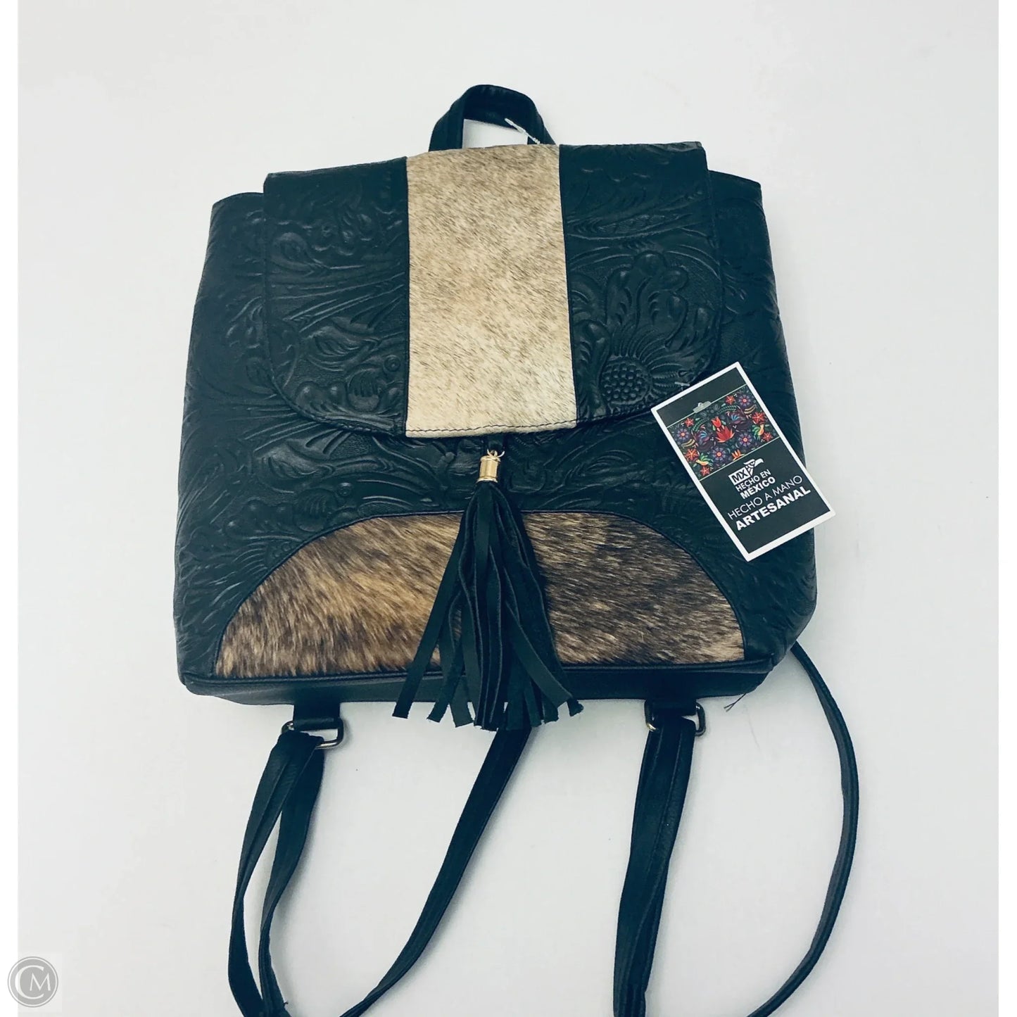 Backpack Leather By Clothes Mentor, Size: Large