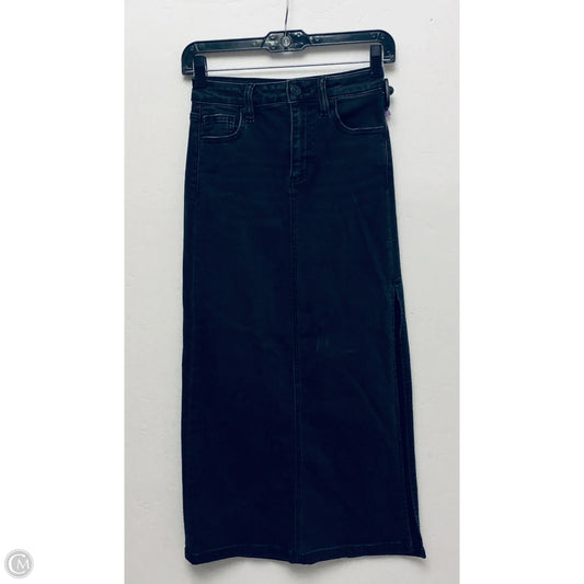 Skirt Maxi By Hidden In Black Denim, Size: Xs