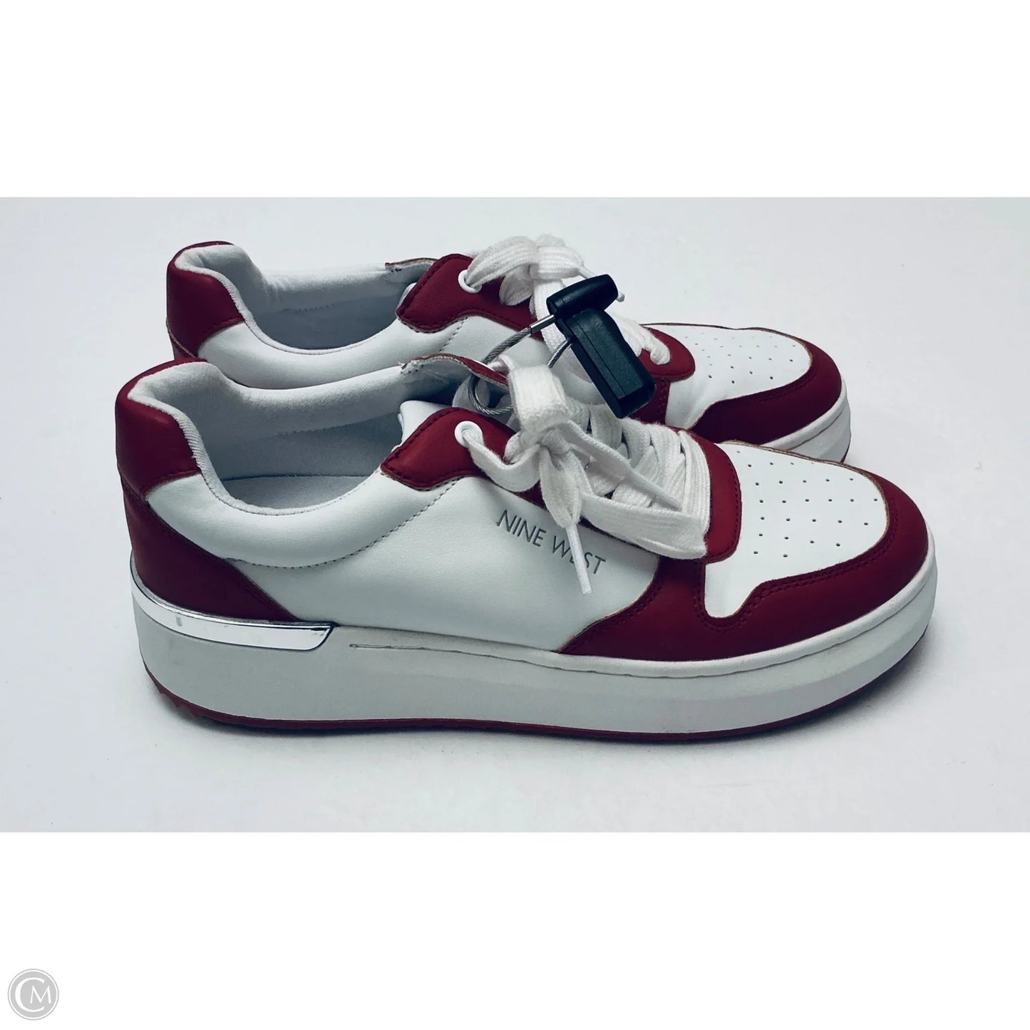 Shoes Sneakers By Nine West In Red & White, Size: 8.5