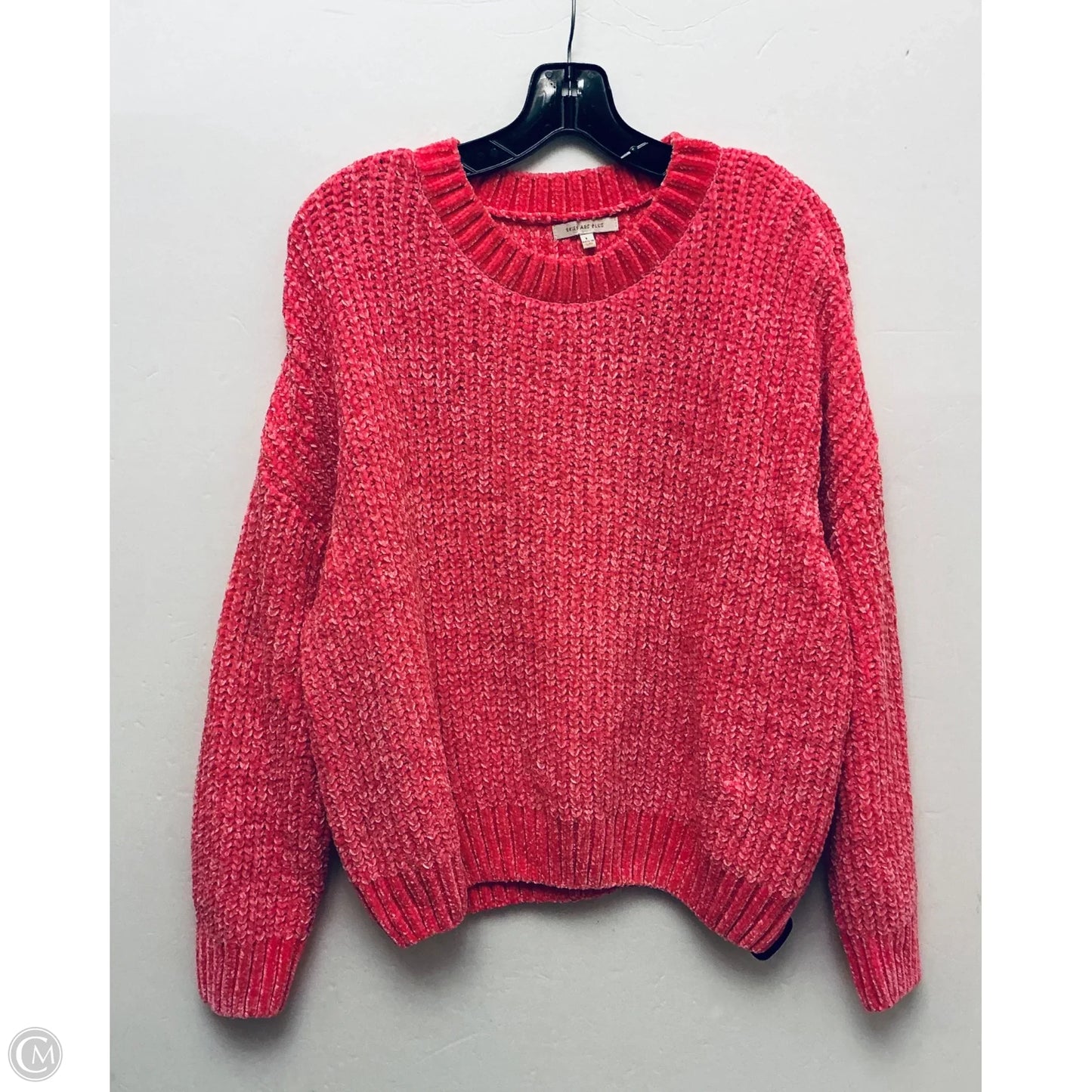 Sweater By Skies Are Blue In Pink, Size: L