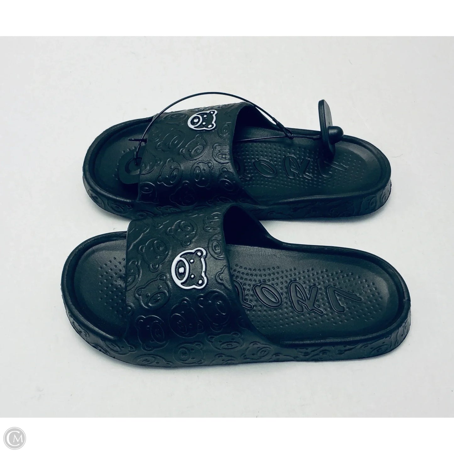 Sandals Flats By Clothes Mentor In Black, Size: 9